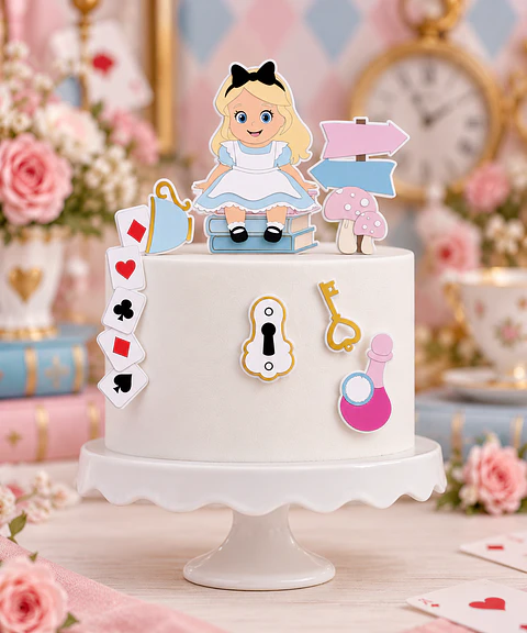 Topo de Bolo - Alice Baby