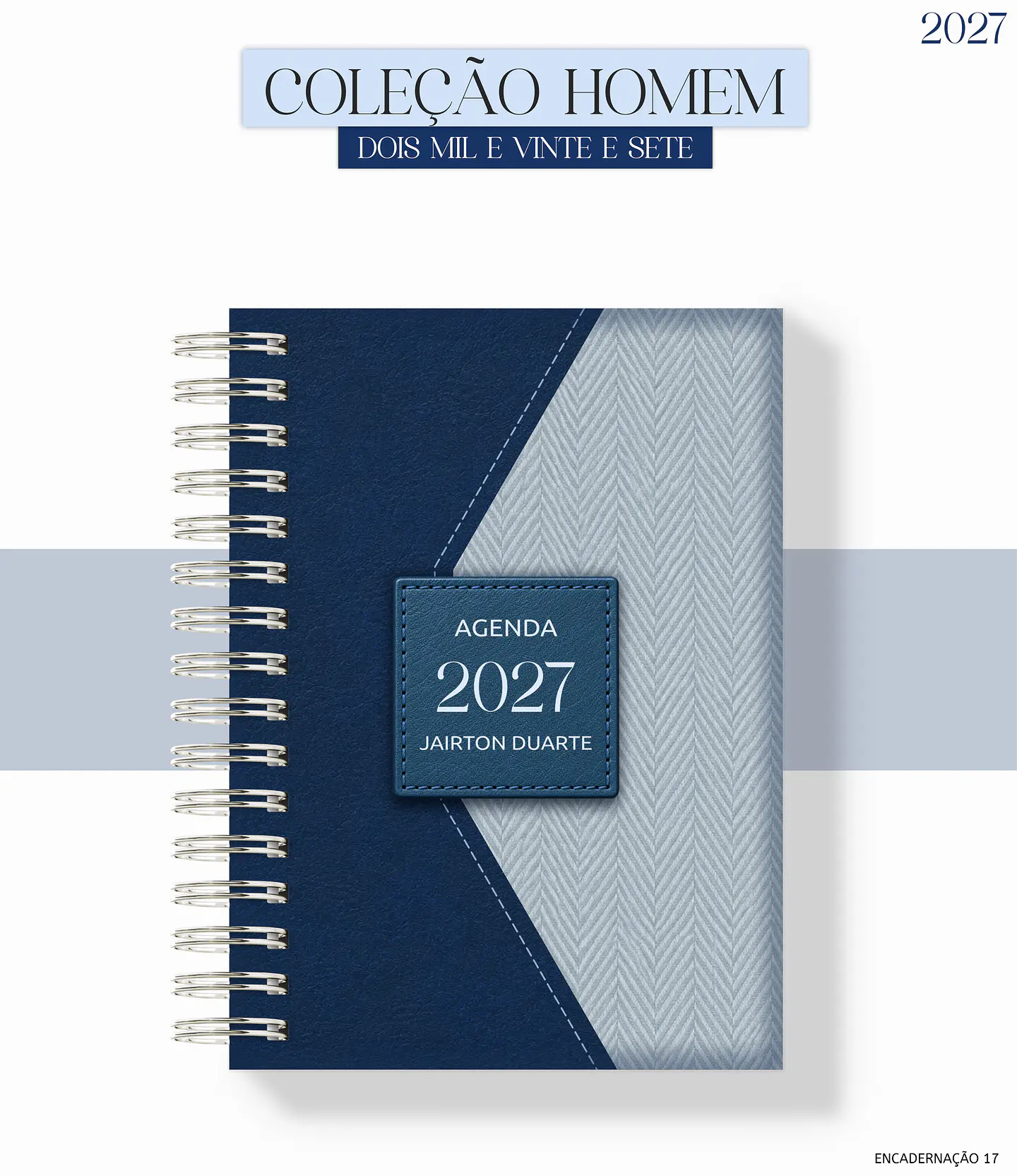 Agenda Homem 2027 - Couro Azul 1