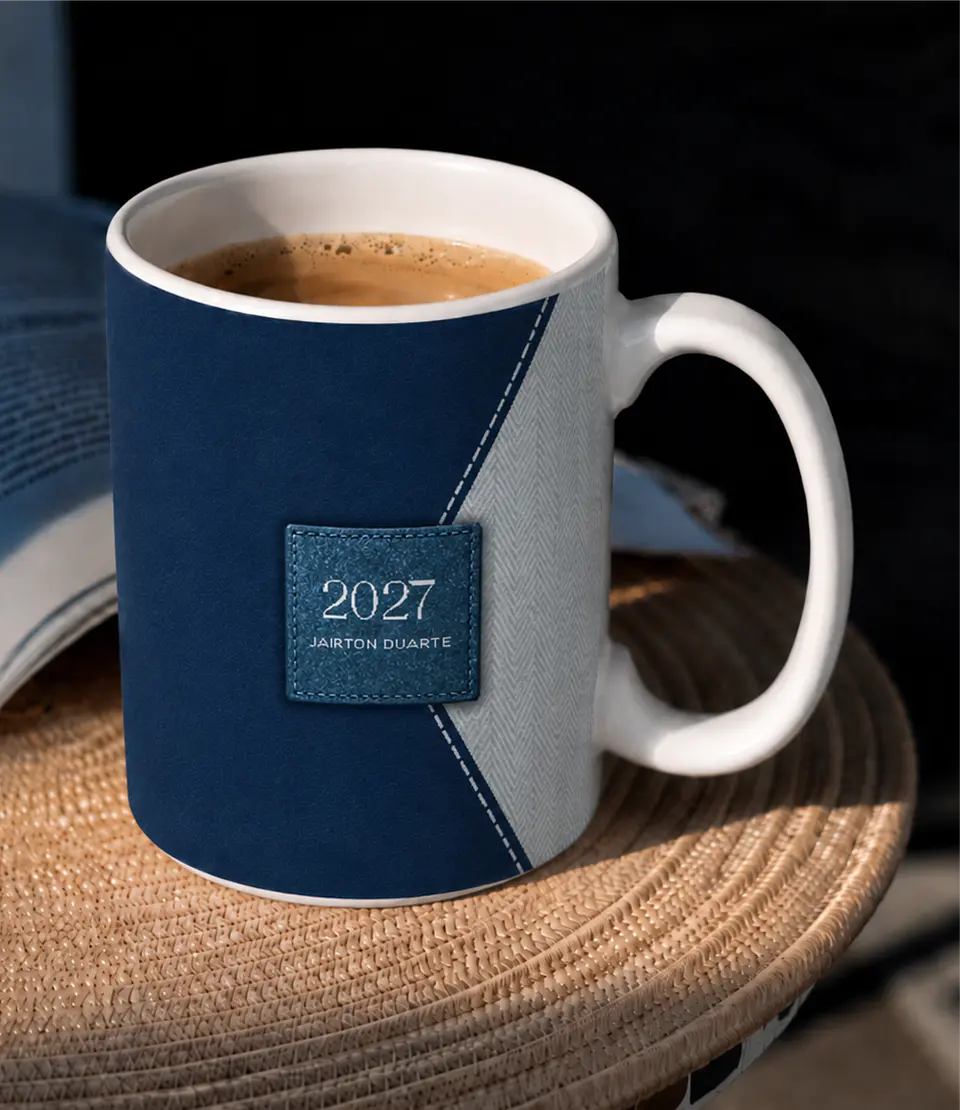 Agenda Homem 2027 - Couro Azul 4