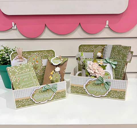 Caixa Display (P e G) - Margaridas
