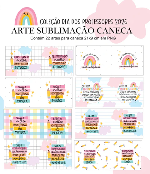Dia dos Professores Arco-íris 2026 - Canecas