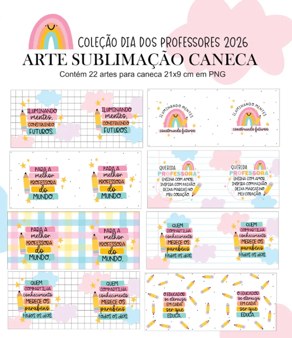 Dia dos Professores Arco-íris 2026 - Canecas 1
