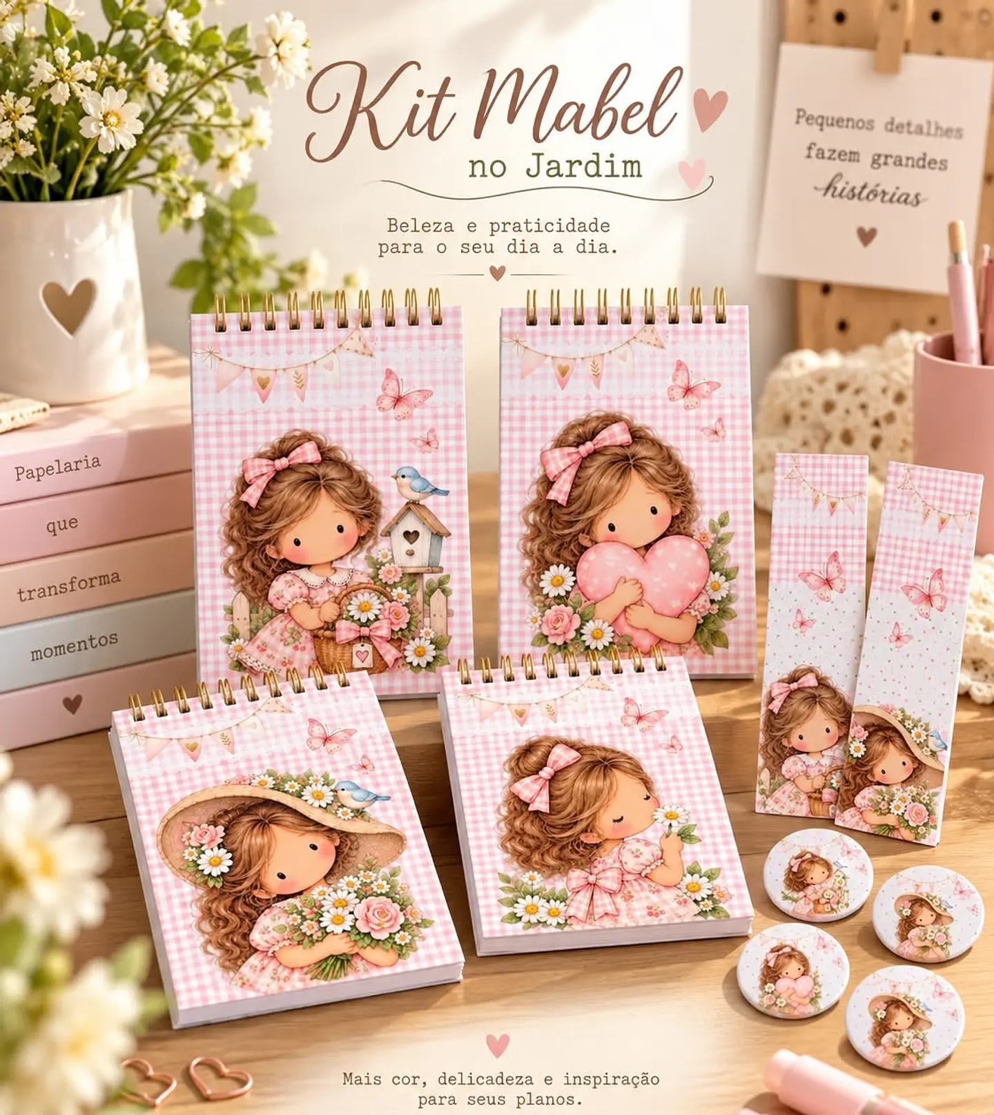 Kit Mabel no Jardim - Encadernação 1