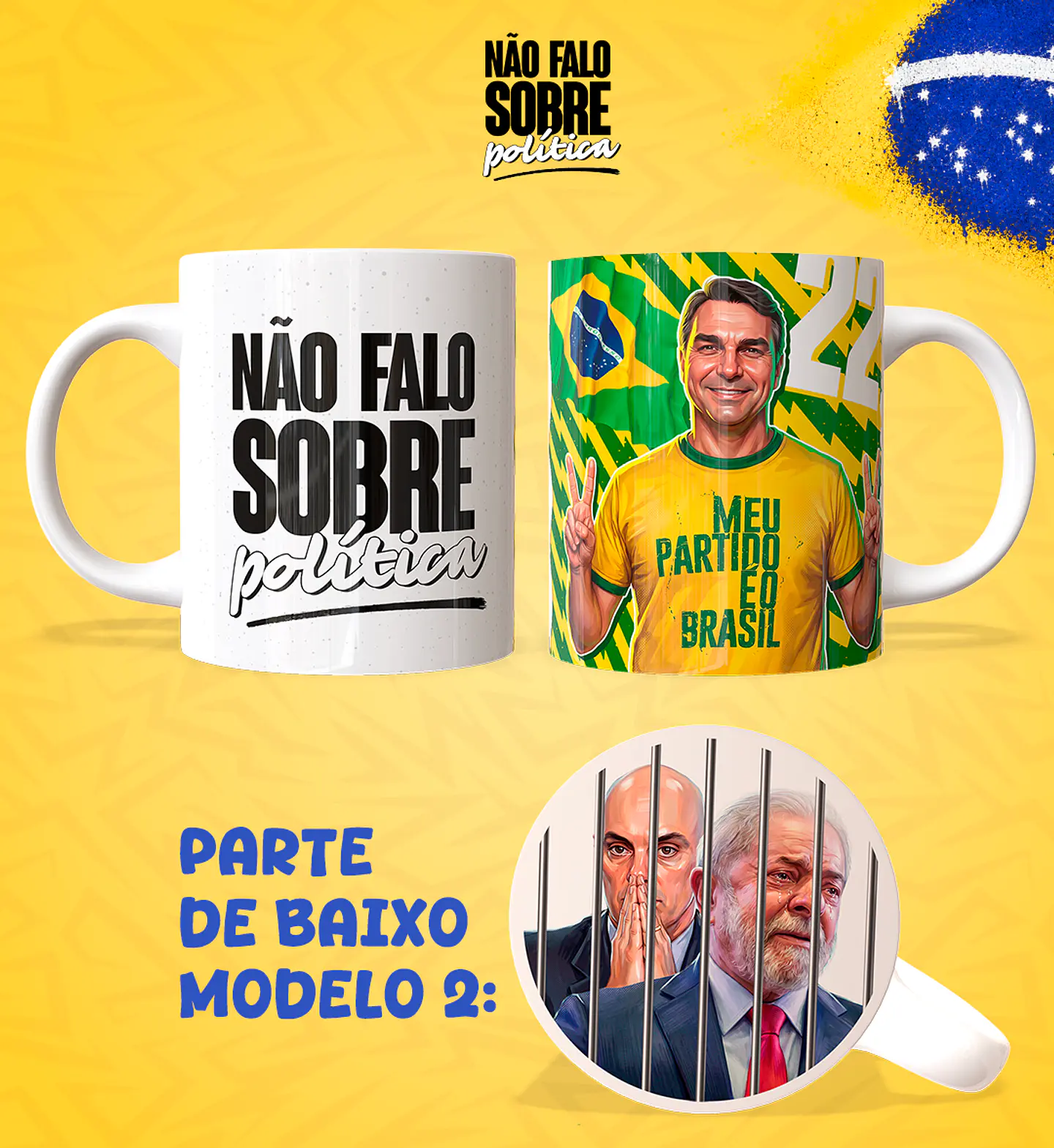 Não Falo Sobre Política - Caneca 2