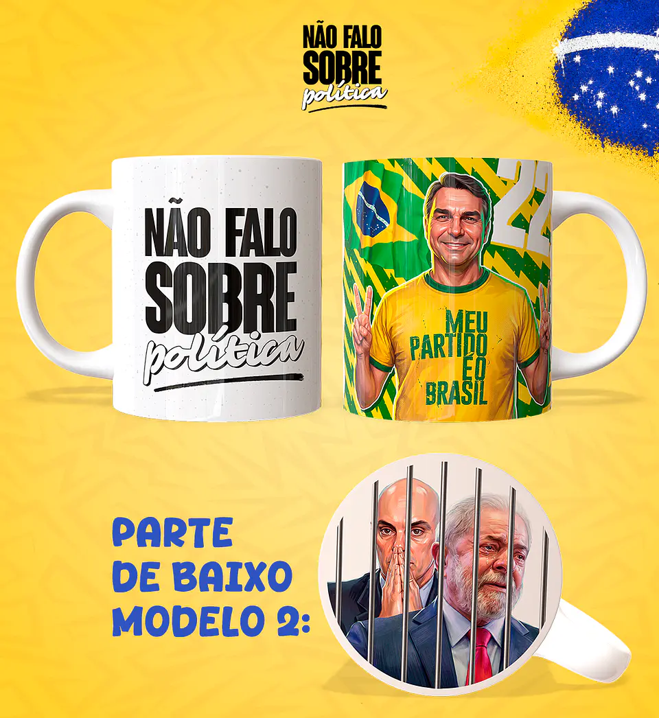 Não Falo Sobre Política - Caneca 2