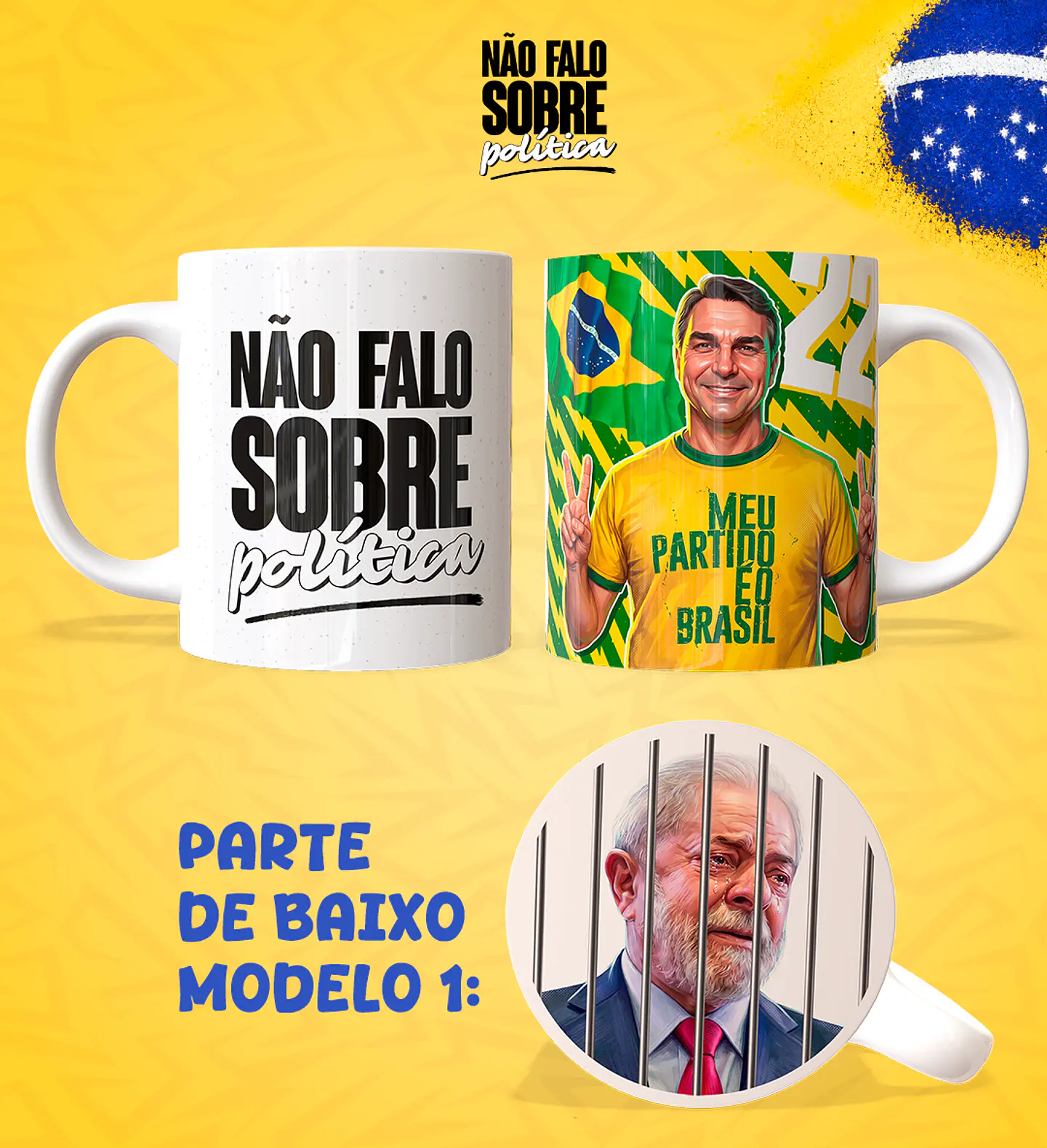 Não Falo Sobre Política - Caneca 1