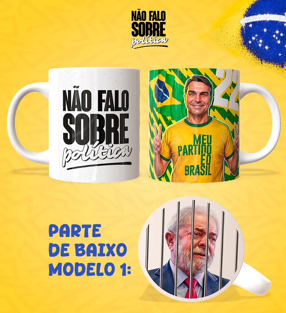 Não Falo Sobre Política - Caneca 1