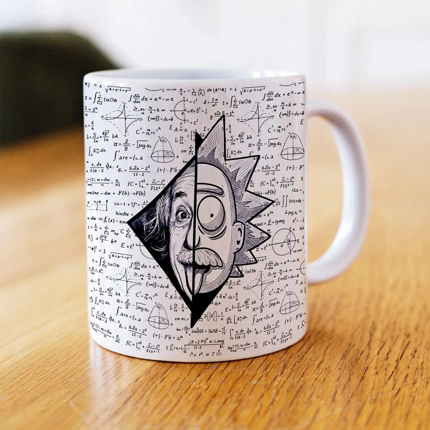 Rick e Morty, Einstein, Geek, Professor, Math, Science - Caneca 1