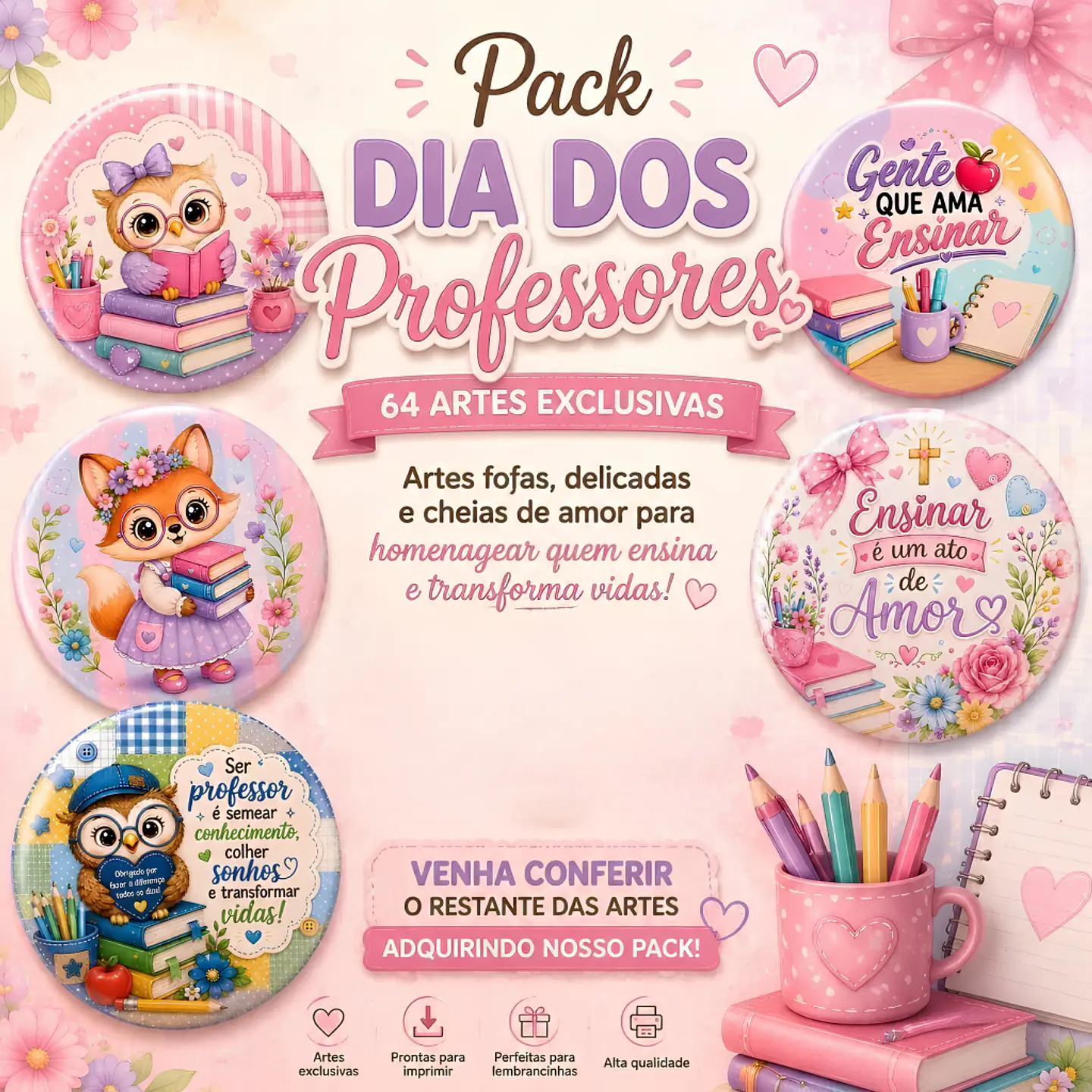 Bottons - Dia dos Professores 2026 1