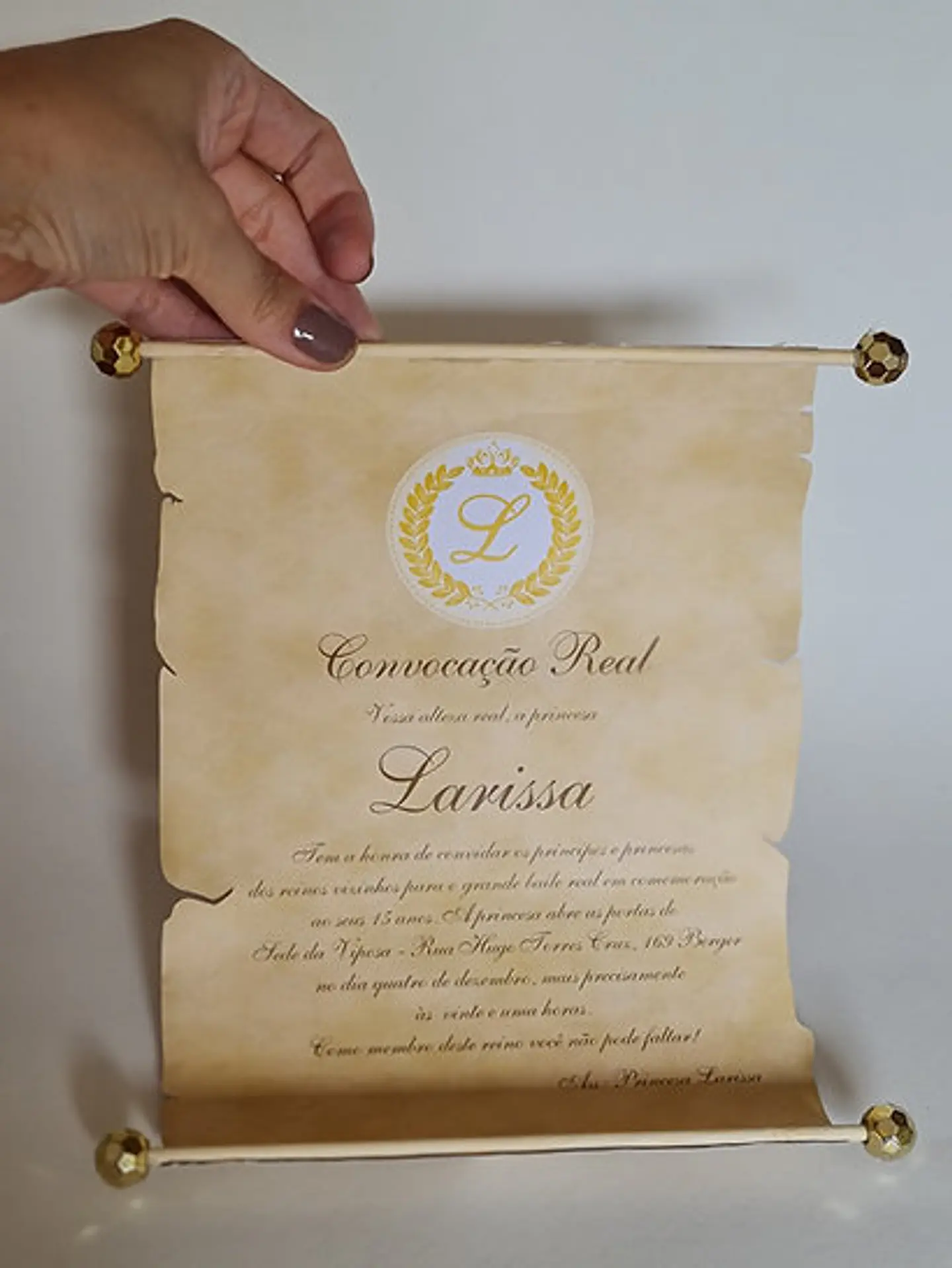 Convite Pergaminho - Arquivo de Corte 1