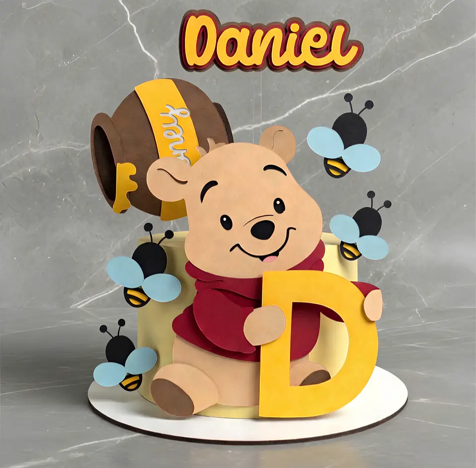 Topo de Bolo - Ursinho Pooh 1