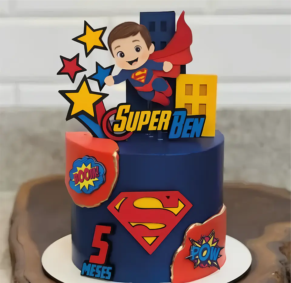 Topo de Bolo - Super Homem 1
