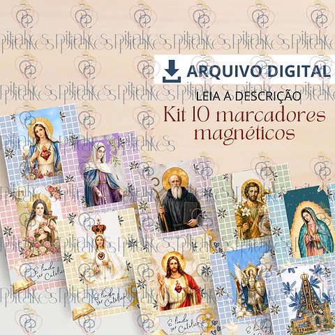 Kit 10 Marcadores Magnéticos