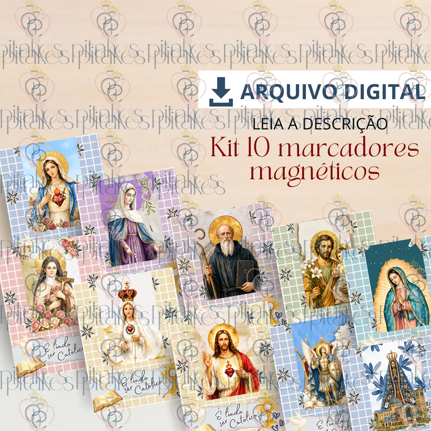 Kit 10 Marcadores Magnéticos 1