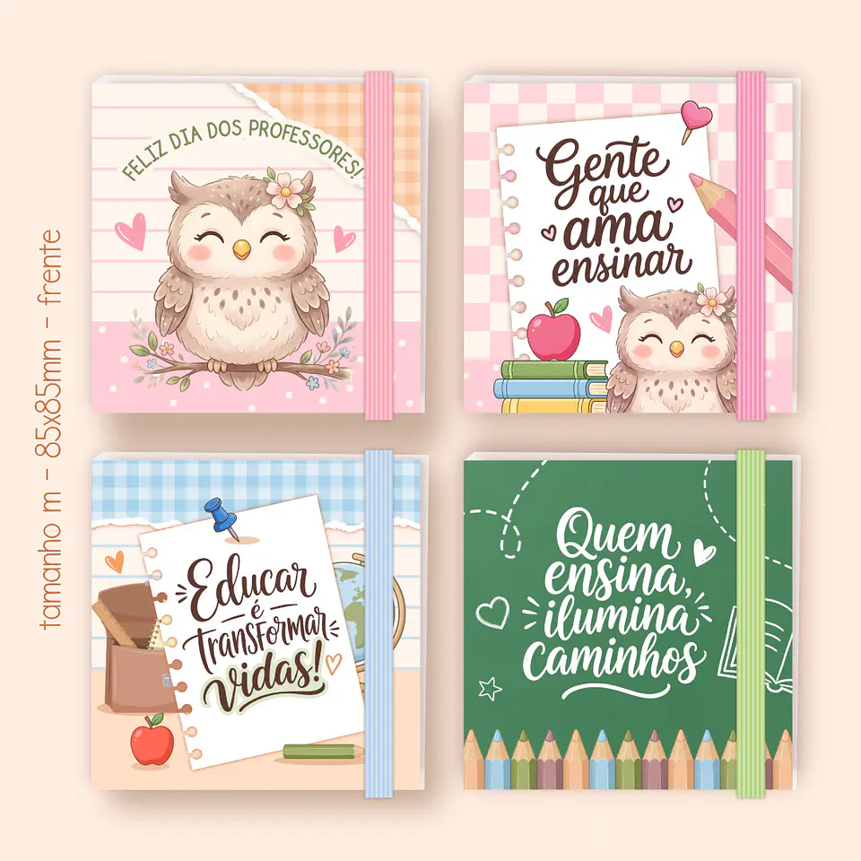 Capas para Bloco (tipo post-it) - Dia dos Professores 5
