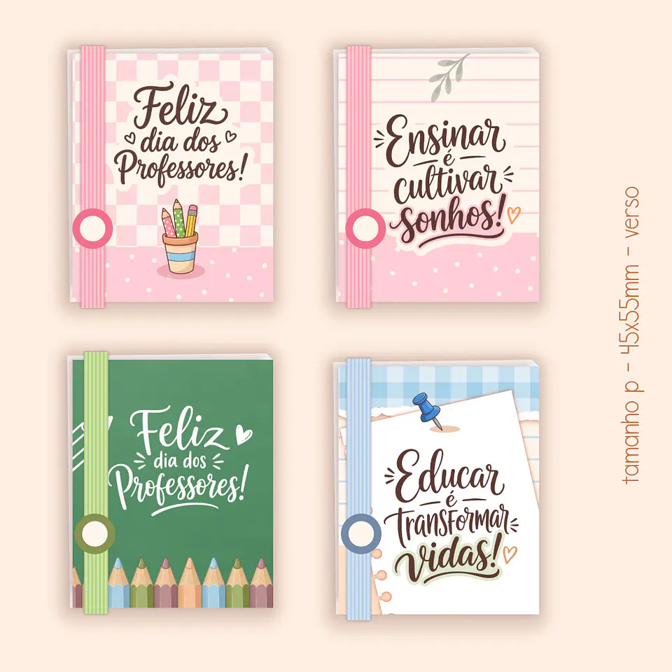 Capas para Bloco (tipo post-it) - Dia dos Professores 6