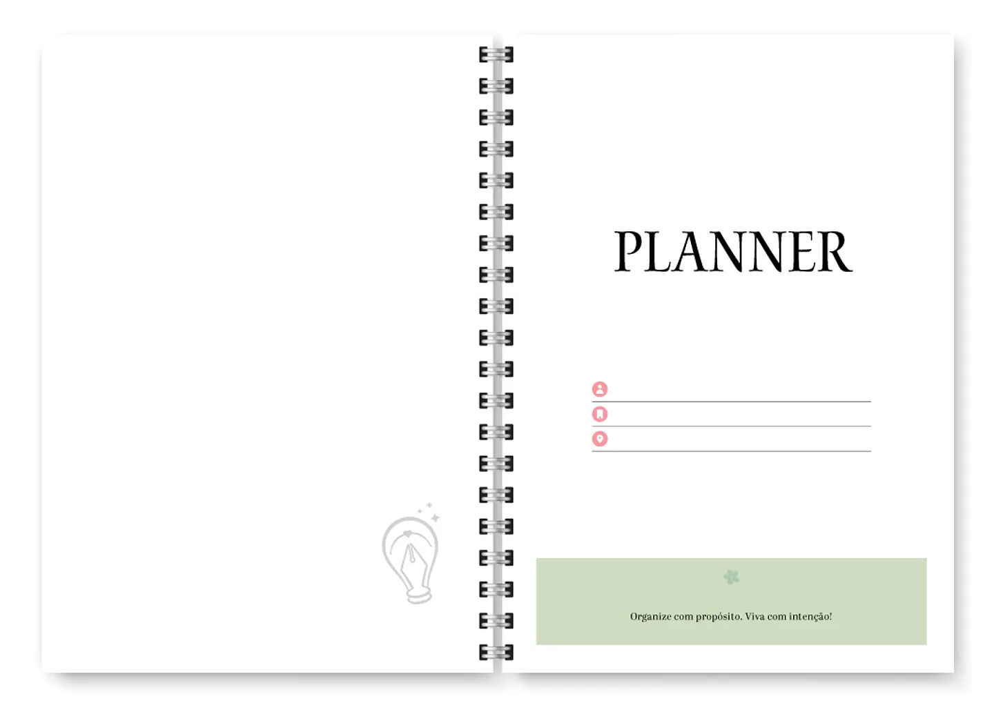 Planner Spring Permanente - Encadernação 2