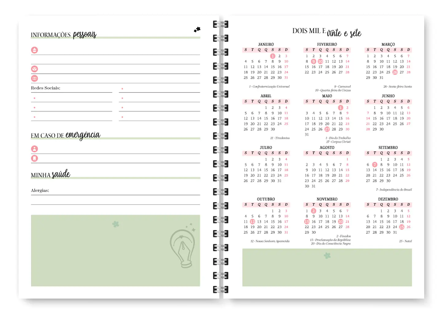Planner Spring Permanente - Encadernação 5