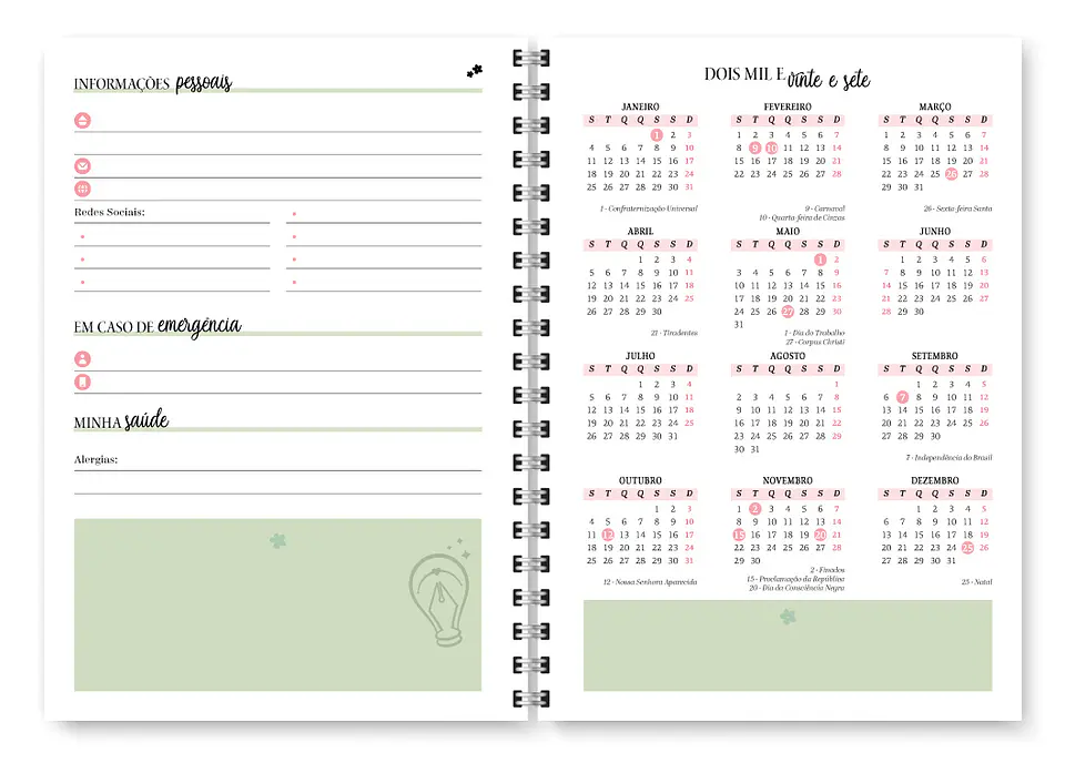 Planner Spring Permanente - Encadernação 5