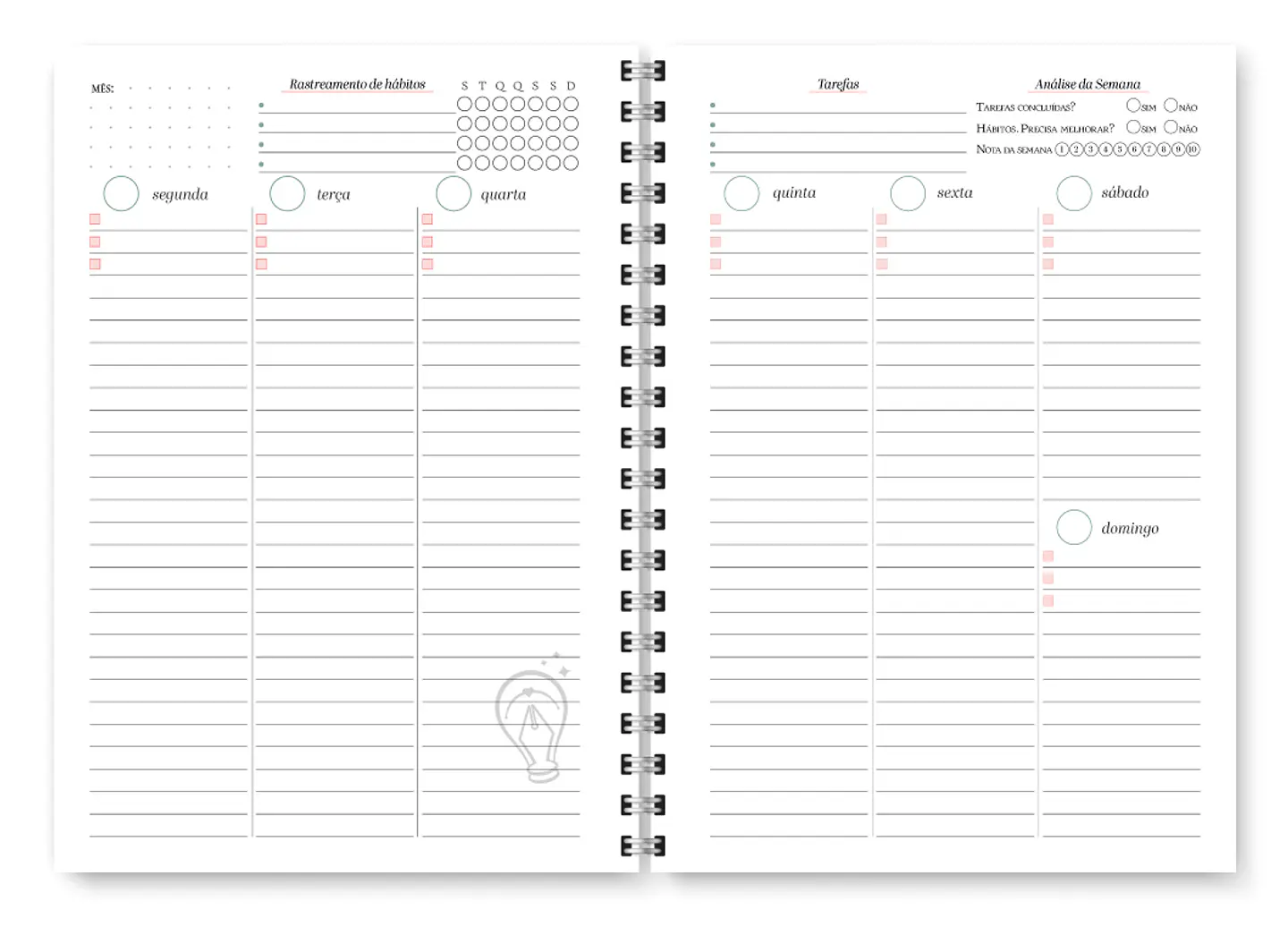 Planner Spring Permanente - Encadernação 7