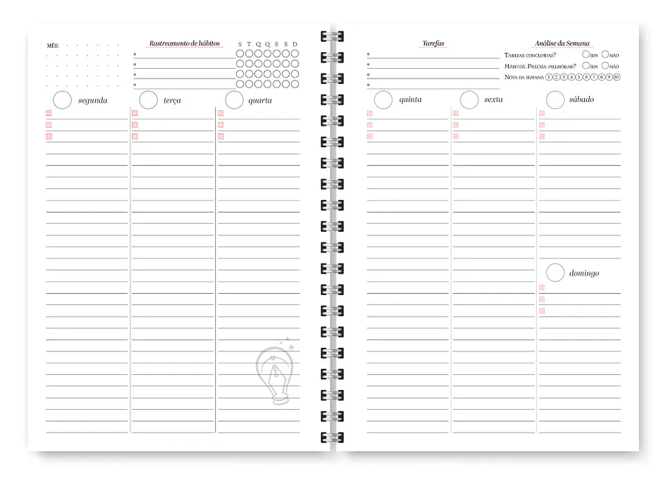 Planner Spring Permanente - Encadernação 7