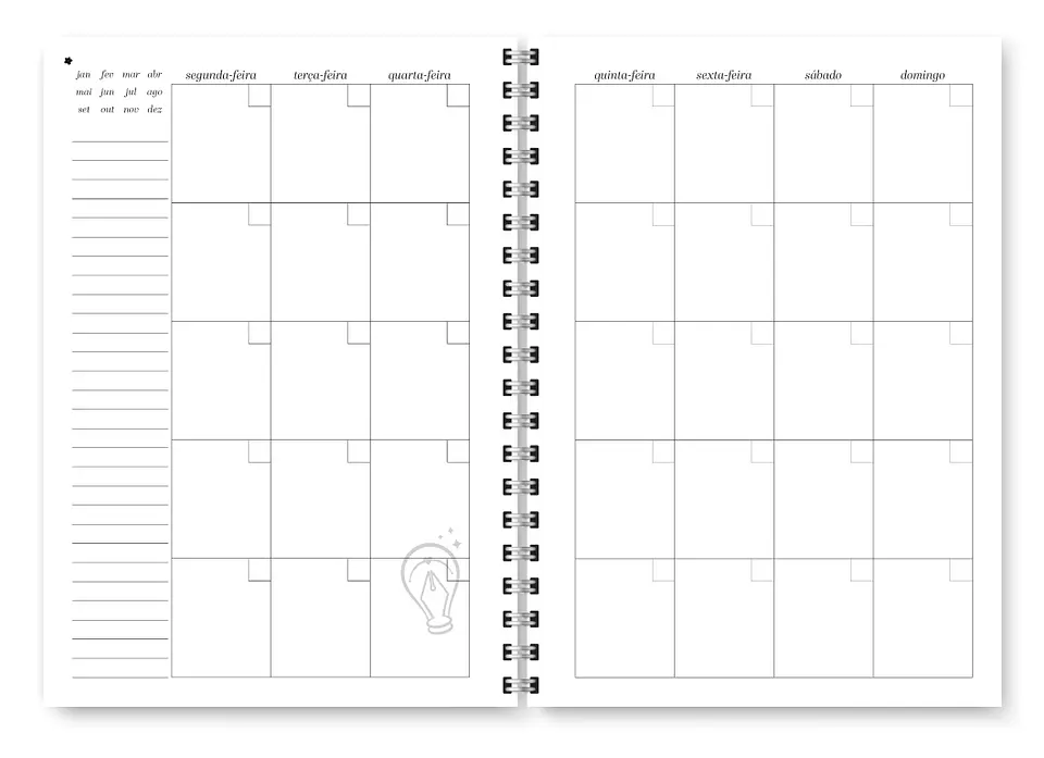 Planner Spring Permanente - Encadernação 8