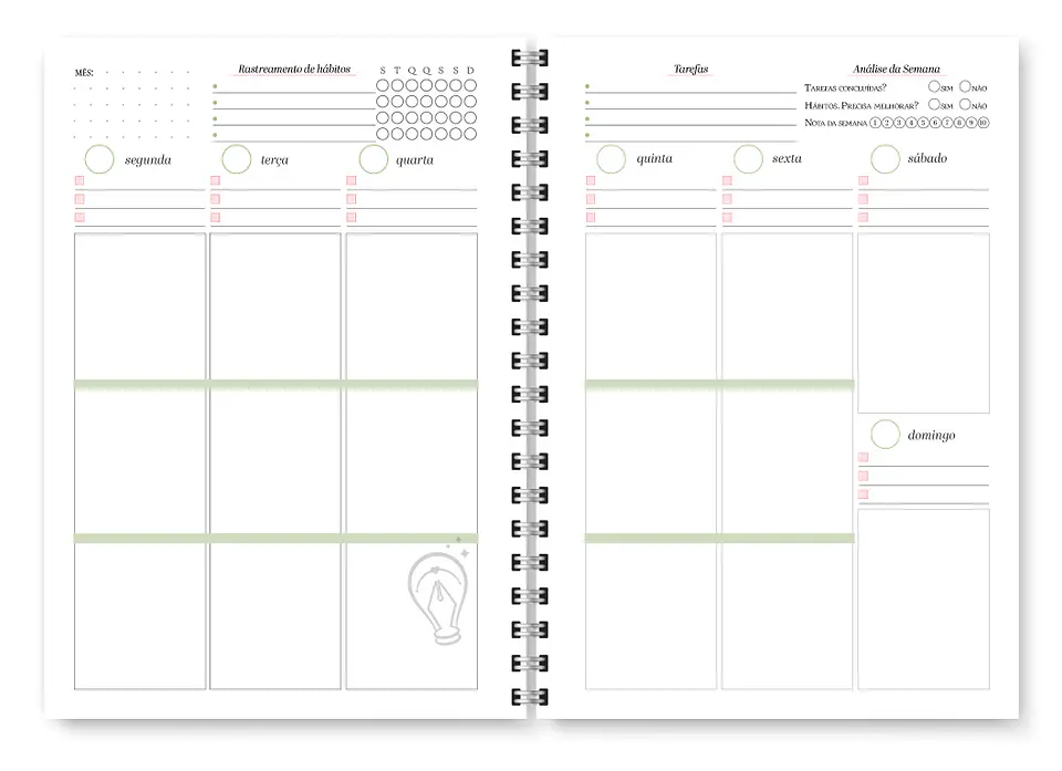 Planner Spring Permanente - Encadernação 9