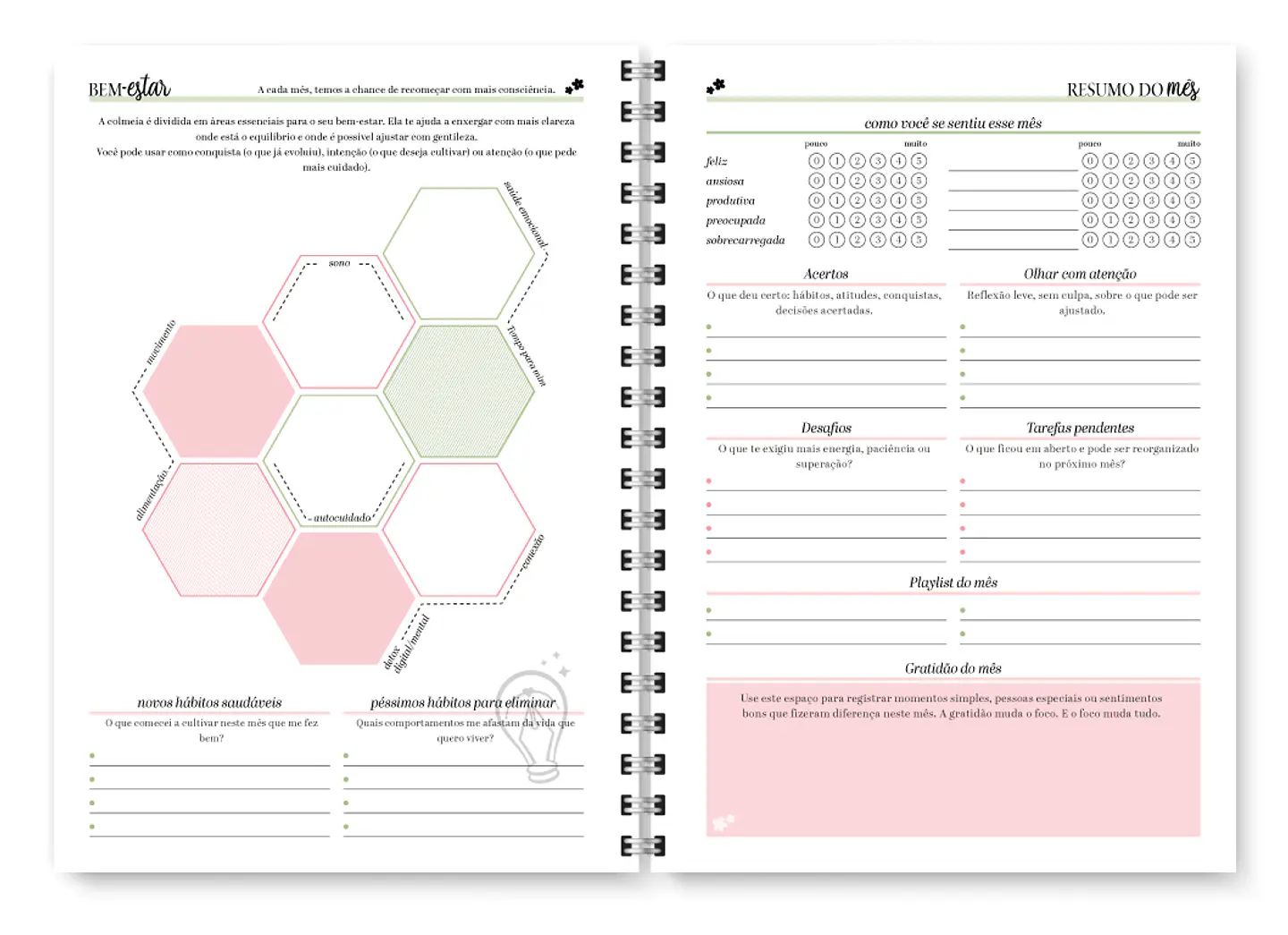 Planner Spring Permanente - Encadernação 10