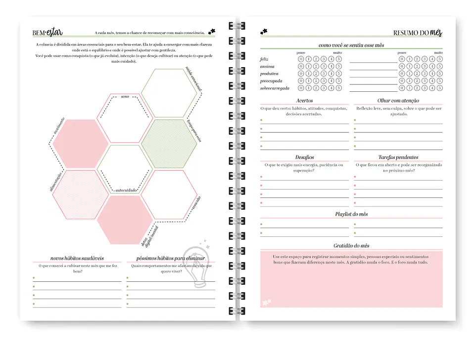 Planner Spring Permanente - Encadernação 10
