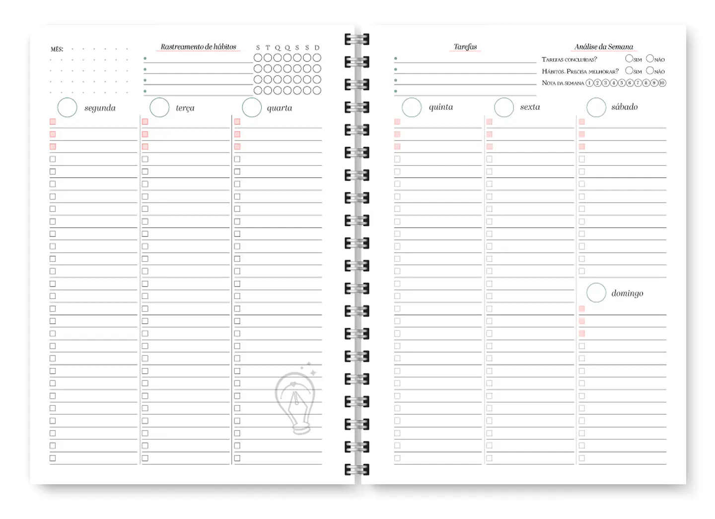 Planner Spring Permanente - Encadernação 11