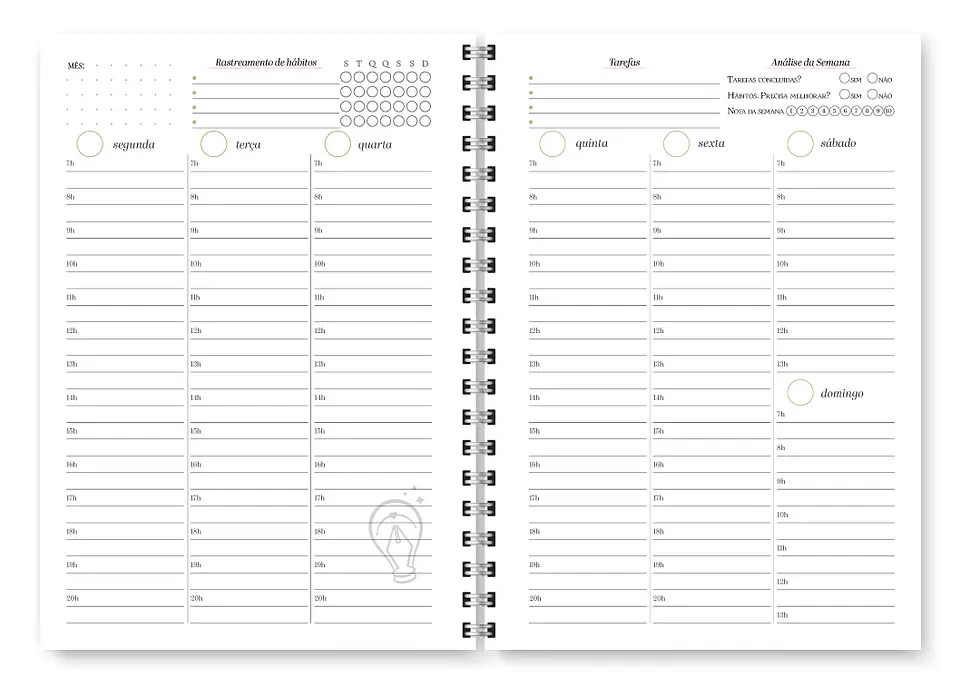 Planner Spring Permanente - Encadernação 13