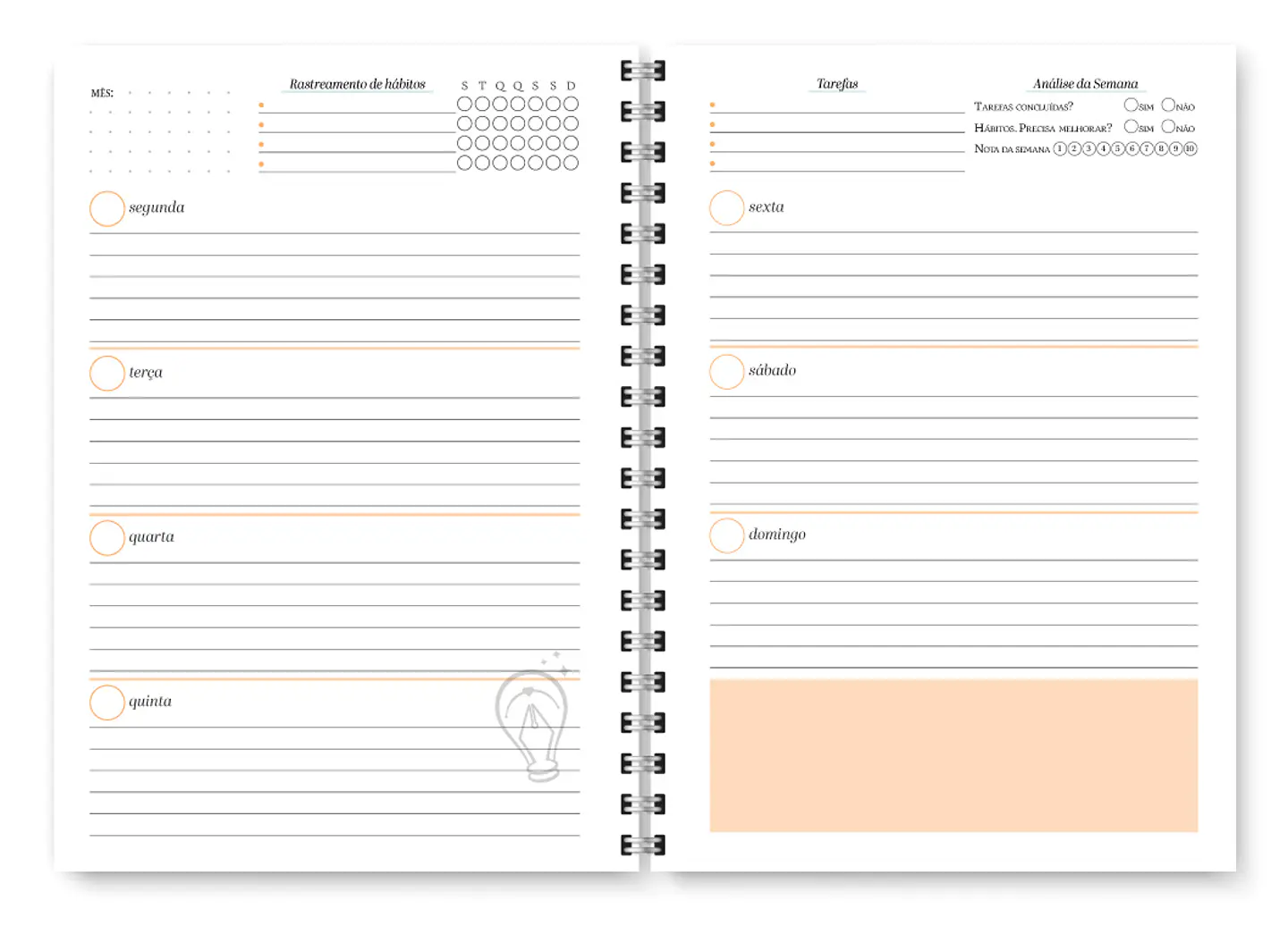 Planner Spring Permanente - Encadernação 14