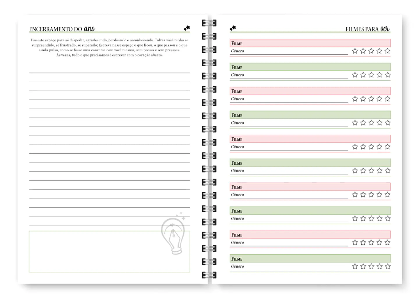 Planner Spring Permanente - Encadernação 15