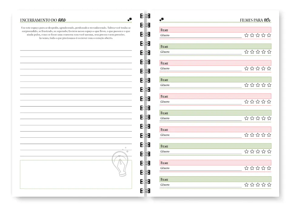 Planner Spring Permanente - Encadernação 15