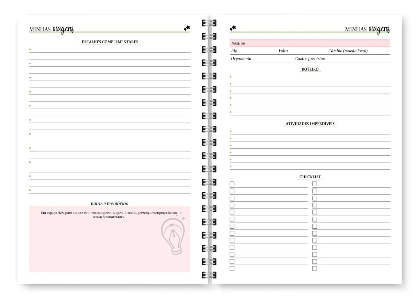 Planner Spring Permanente - Encadernação 16