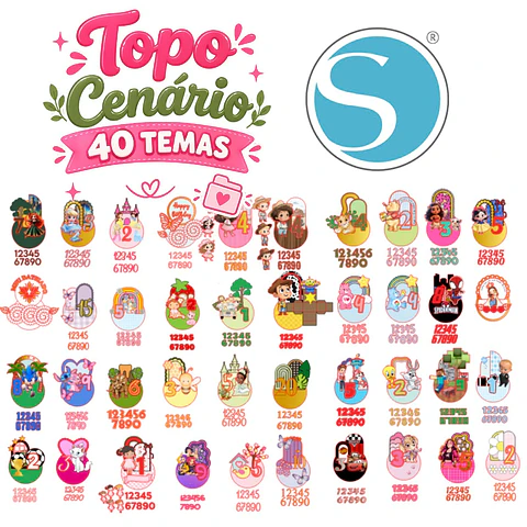 Topo de Bolo - Coleção Topo Cenário