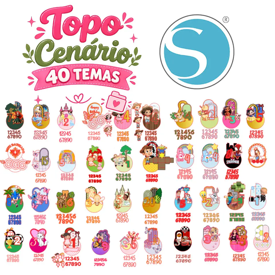 Topo de Bolo - Coleção Topo Cenário 1