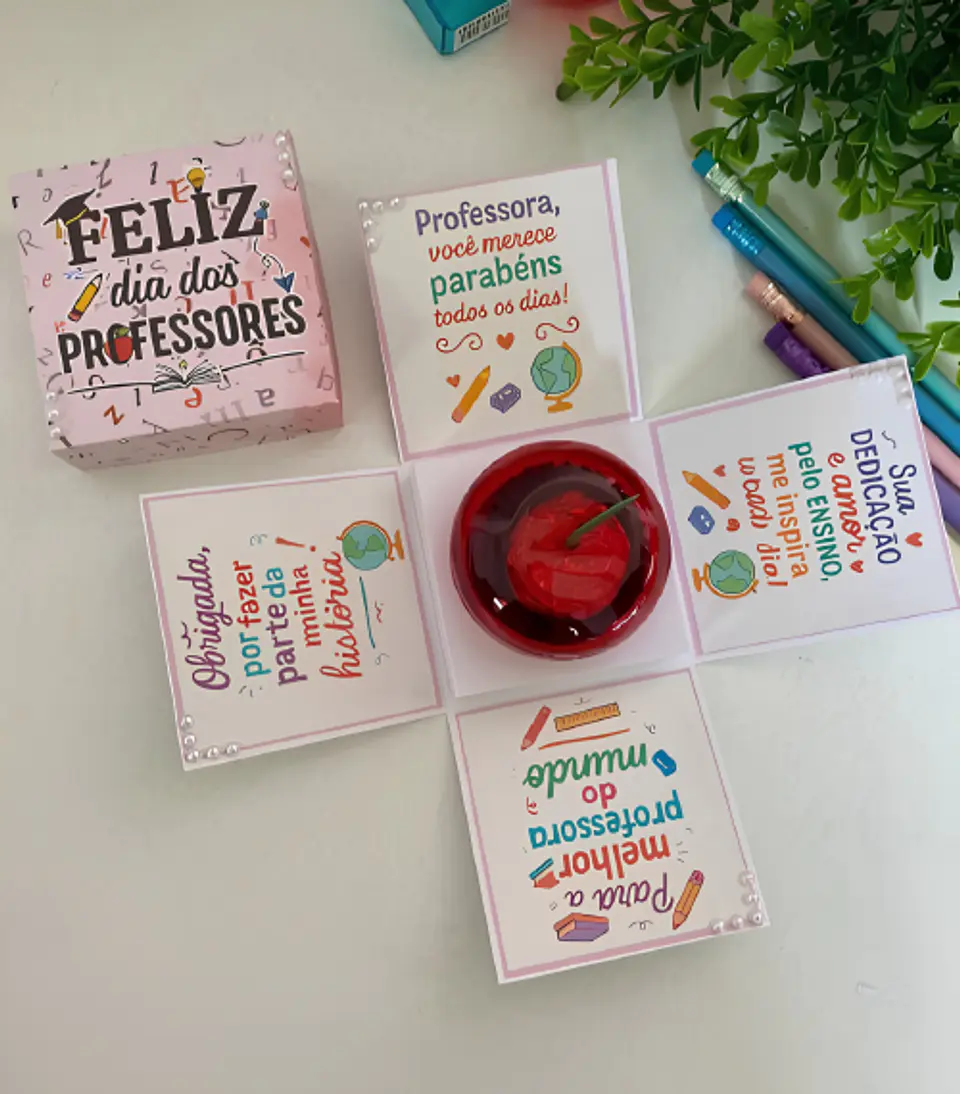Caixinha Explosão - Dia dos Professores 1