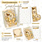 Scrap Amarelo - Caderno Pautado A5 + Bloquinho A6 + Extras - Thumbnail 1
