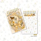 Scrap Amarelo - Caderno Pautado A5 + Bloquinho A6 + Extras - Thumbnail 4