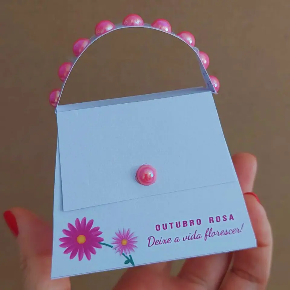 Bolsinha Porta Bombom - Outubro Rosa 2