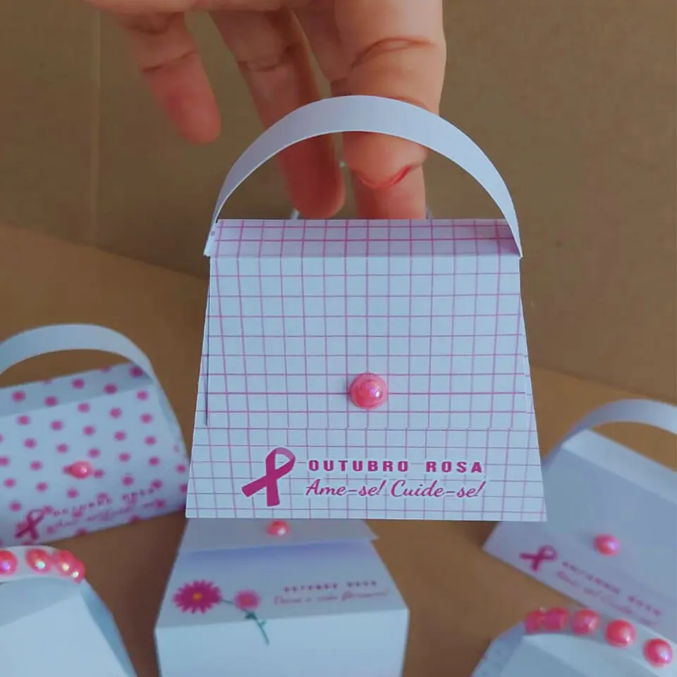 Bolsinha Porta Bombom - Outubro Rosa 3