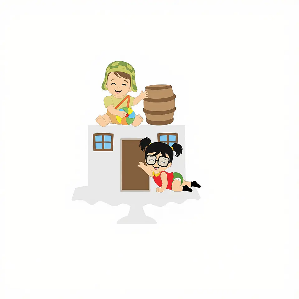 Topo de Bolo - Chaves e Chiquinha Baby 1