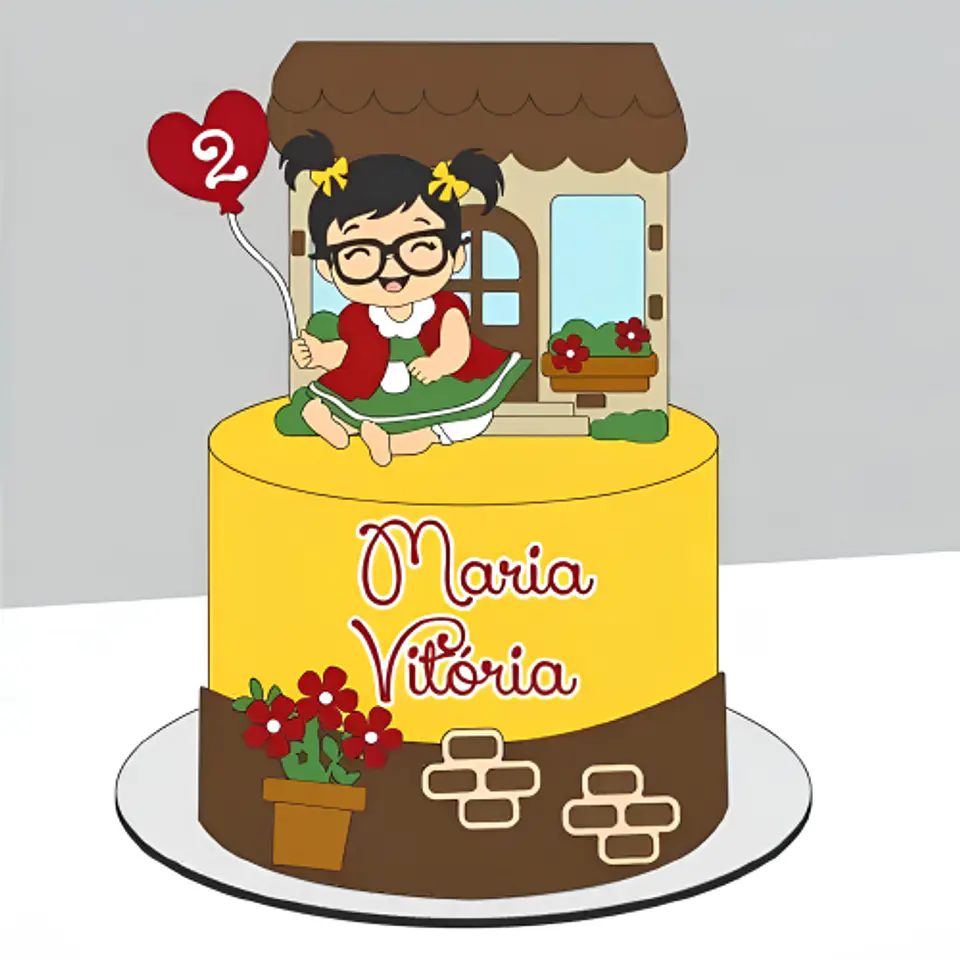 Topo de Bolo - Chiquinha 1
