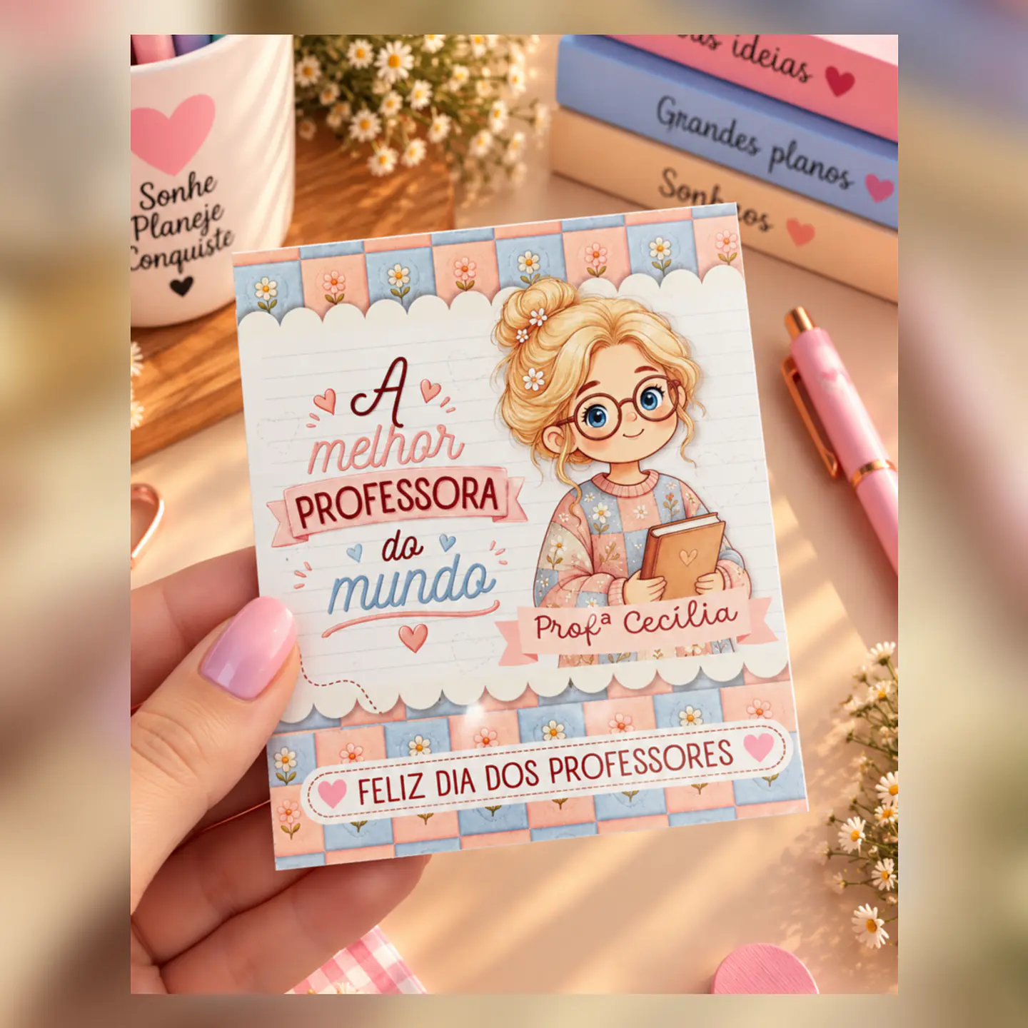 Porta Folhas Menininhas - Dia dos Professores 2026 1