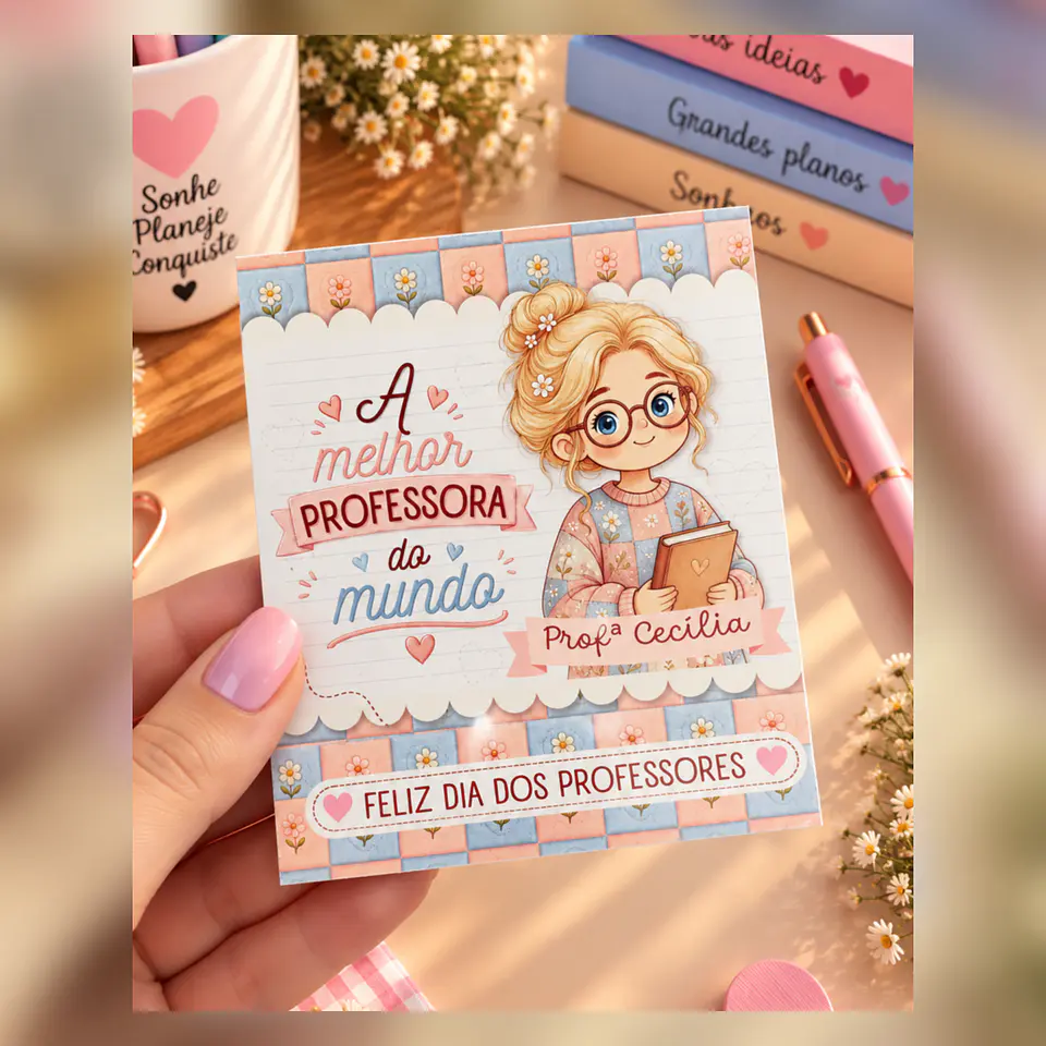 Porta Folhas Menininhas - Dia dos Professores 2026 1