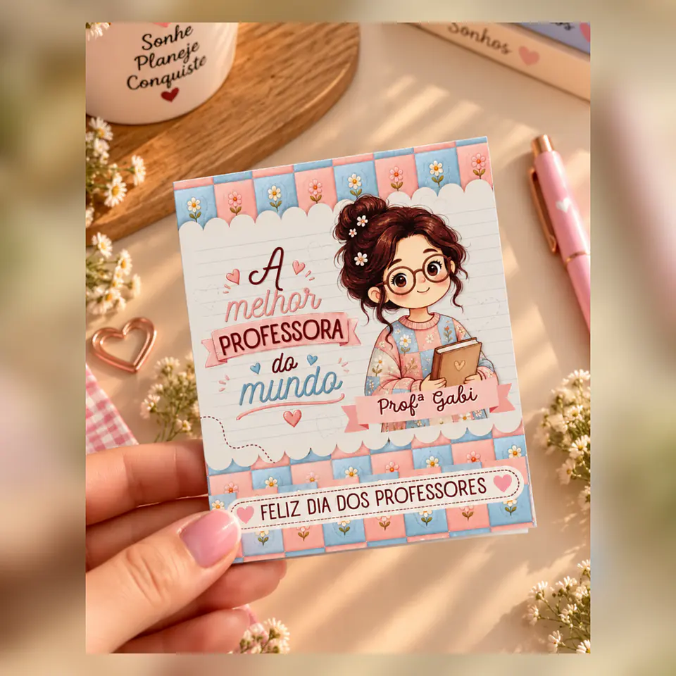 Porta Folhas Menininhas - Dia dos Professores 2026 3