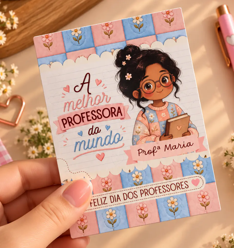 Bloquinhos Destacáveis Menininhas - Dia dos Professores 2026 2