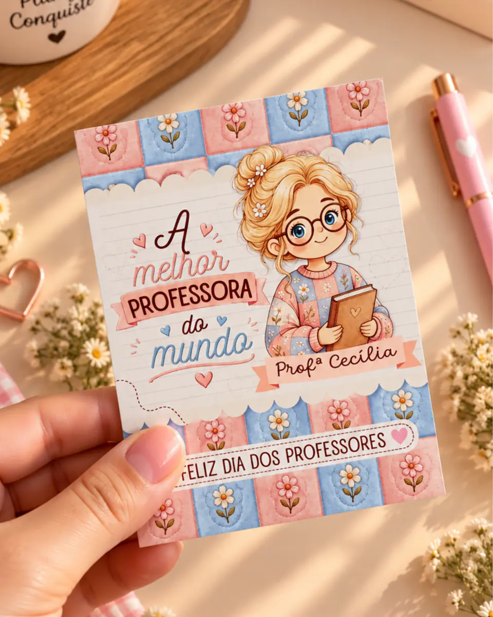 Bloquinhos Destacáveis Menininhas - Dia dos Professores 2026 3