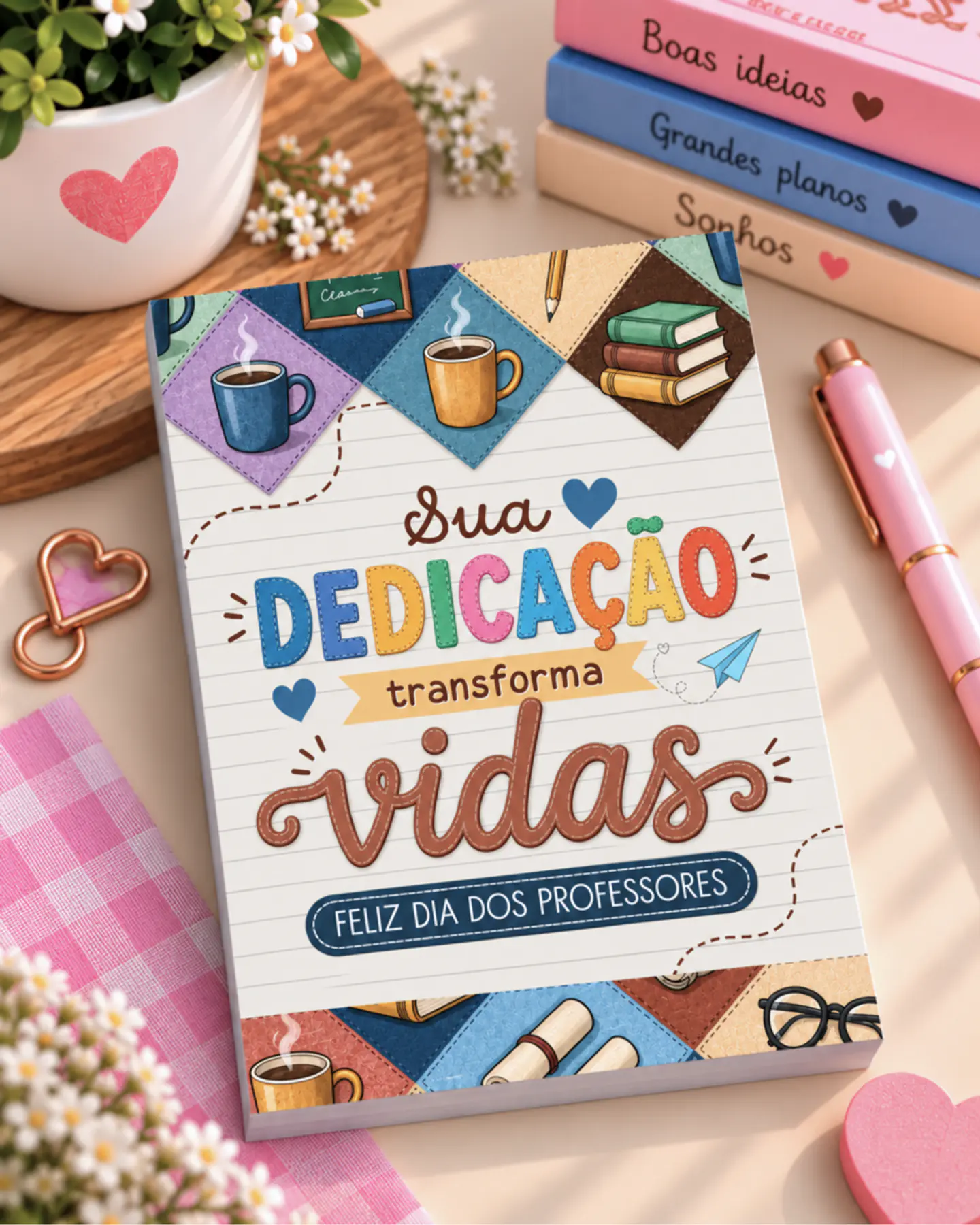 Bloquinhos Destacáveis Menininhas - Dia dos Professores 2026 7